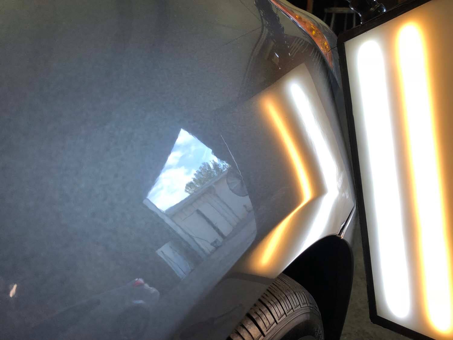 Paintless Dent Removal Before and After Photos Piedmont Dent Repair