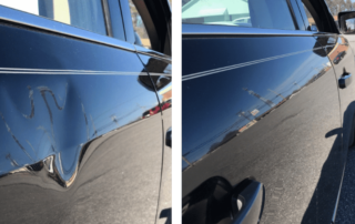 passenger rear door dent repair